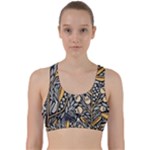 Floral Back Weave Sports Bra