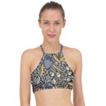 Floral Racer Front Bikini Top