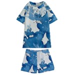 Floral Kids  Swim Tee and Shorts Set
