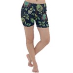 Nature With Bugs Lightweight Velour Yoga Shorts