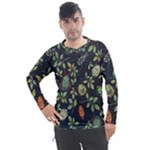 Nature With Bugs Men s Pique Long Sleeve Tee
