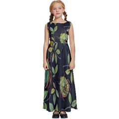 Kids  Satin Sleeveless Maxi Dress 