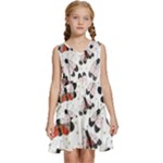 Butterfly Kids  Sleeveless Tiered Mini Dress