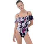 Chaos at the wall Frill Detail One Piece Swimsuit