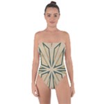 Abstract pattern geometric backgrounds   Tie Back One Piece Swimsuit