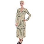 Abstract pattern geometric backgrounds   Velvet Maxi Wrap Dress