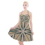 Abstract pattern geometric backgrounds   Halter Party Swing Dress 