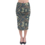 Folk flowers print Floral pattern Ethnic art Midi Pencil Skirt