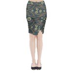 Folk flowers print Floral pattern Ethnic art Midi Wrap Pencil Skirt