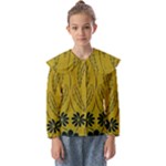 Folk flowers print Floral pattern Ethnic art Kids  Peter Pan Collar Blouse