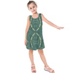 Floral folk damask pattern Fantasy flowers  Kids  Sleeveless Dress