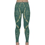 Floral folk damask pattern Fantasy flowers  Lightweight Velour Classic Yoga Leggings