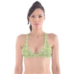 Floral folk damask pattern Fantasy flowers  Plunge Bikini Top