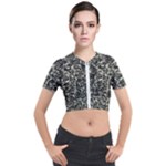 Spine forms Short Sleeve Cropped Jacket