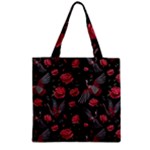 Cranes n Roses Zipper Grocery Tote Bag