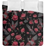 Cranes n Roses Duvet Cover Double Side (King Size)