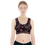 Cranes n Roses Sports Bra With Pocket