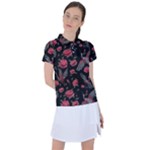 Cranes n Roses Women s Polo Tee