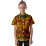 Tropical Spring Rose Flowers In A Good Mood Decorative Kids  Short Sleeve Shirt