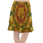 Tropical Spring Rose Flowers In A Good Mood Decorative Fishtail Chiffon Skirt
