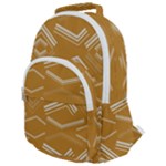Abstract geometric design    Rounded Multi Pocket Backpack