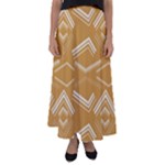 Abstract geometric design    Flared Maxi Skirt