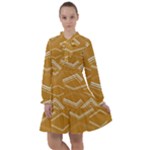 Abstract geometric design    All Frills Chiffon Dress