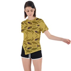 Asymmetrical Short Sleeve Sports T-Shirt 