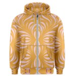 Folk flowers print Floral pattern Ethnic art Men s Zipper Hoodie