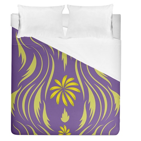 Folk flowers print Floral pattern Ethnic art Duvet Cover (Queen Size) from ArtsNow.com