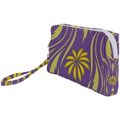 Folk flowers print Floral pattern Ethnic art Wristlet Pouch Bag (Small) from ArtsNow.com