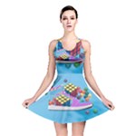 Floating-cubes-on-blue Backgrounderaser 20220422 203144521 Backgrounderaser 20220422 203216276 Reversible Skater Dress