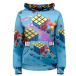 Floating-cubes-on-blue Backgrounderaser 20220422 203144521 Backgrounderaser 20220422 203216276 Women s Pullover Hoodie