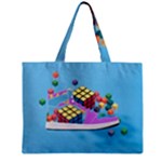 Floating-cubes-on-blue Backgrounderaser 20220422 203144521 Backgrounderaser 20220422 203216276 Zipper Mini Tote Bag