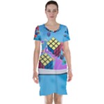 Floating-cubes-on-blue Backgrounderaser 20220422 203144521 Backgrounderaser 20220422 203216276 Short Sleeve Nightdress