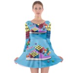 Floating-cubes-on-blue Backgrounderaser 20220422 203144521 Backgrounderaser 20220422 203216276 Long Sleeve Skater Dress