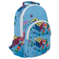 Rounded Multi Pocket Backpack 