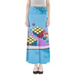 Floating-cubes-on-blue Backgrounderaser 20220422 203144521 Backgrounderaser 20220422 203216276 Full Length Maxi Skirt