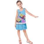 Floating-cubes-on-blue Backgrounderaser 20220422 203144521 Backgrounderaser 20220422 203216276 Kids  Sleeveless Dress