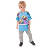 Floating-cubes-on-blue Backgrounderaser 20220422 203144521 Backgrounderaser 20220422 203216276 Kids  Raglan Tee