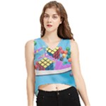 Floating-cubes-on-blue Backgrounderaser 20220422 203144521 Backgrounderaser 20220422 203216276 V-Neck Cropped Tank Top