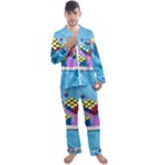 Floating-cubes-on-blue Backgrounderaser 20220422 203144521 Backgrounderaser 20220422 203216276 Men s Long Sleeve Satin Pajamas Set