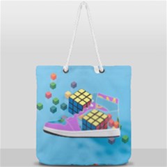 Full Print Rope Handle Tote (Large) 