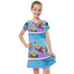 Floating-cubes-on-blue Backgrounderaser 20220422 203144521 Backgrounderaser 20220422 203216276 Kids  Cross Web Dress