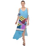 Floating-cubes-on-blue Backgrounderaser 20220422 203144521 Backgrounderaser 20220422 203216276 Maxi Chiffon Cover Up Dress