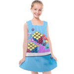 Floating-cubes-on-blue Backgrounderaser 20220422 203144521 Backgrounderaser 20220422 203216276 Kids  Cross Back Dress