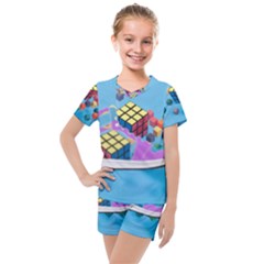 Kids  Mesh T-Shirt and Shorts Set 