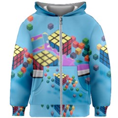 Kids  Zipper Hoodie Without Drawstring 