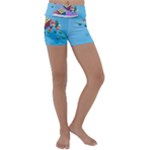 Floating-cubes-on-blue Backgrounderaser 20220422 203144521 Backgrounderaser 20220422 203216276 Kids  Lightweight Velour Yoga Shorts