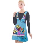 Floating-cubes-on-blue Backgrounderaser 20220422 203144521 Backgrounderaser 20220422 203216276 Plunge Pinafore Velour Dress